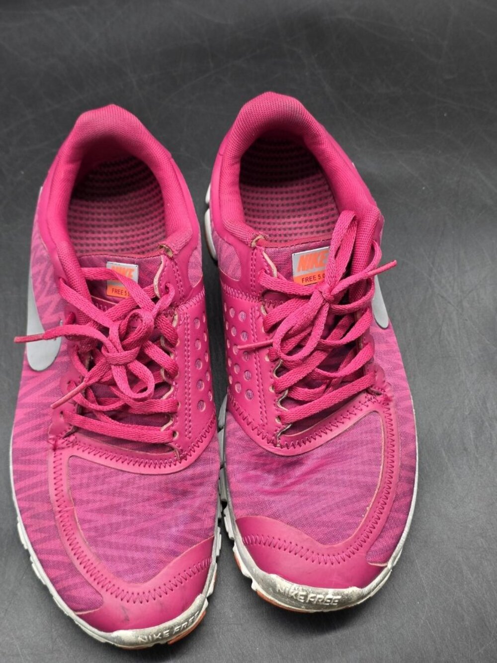 Nike Free 5.0 Shoes Womens Size 9 Pink Mesh Running Sneakers Damaged 511281-502 - Picture 5 of 15